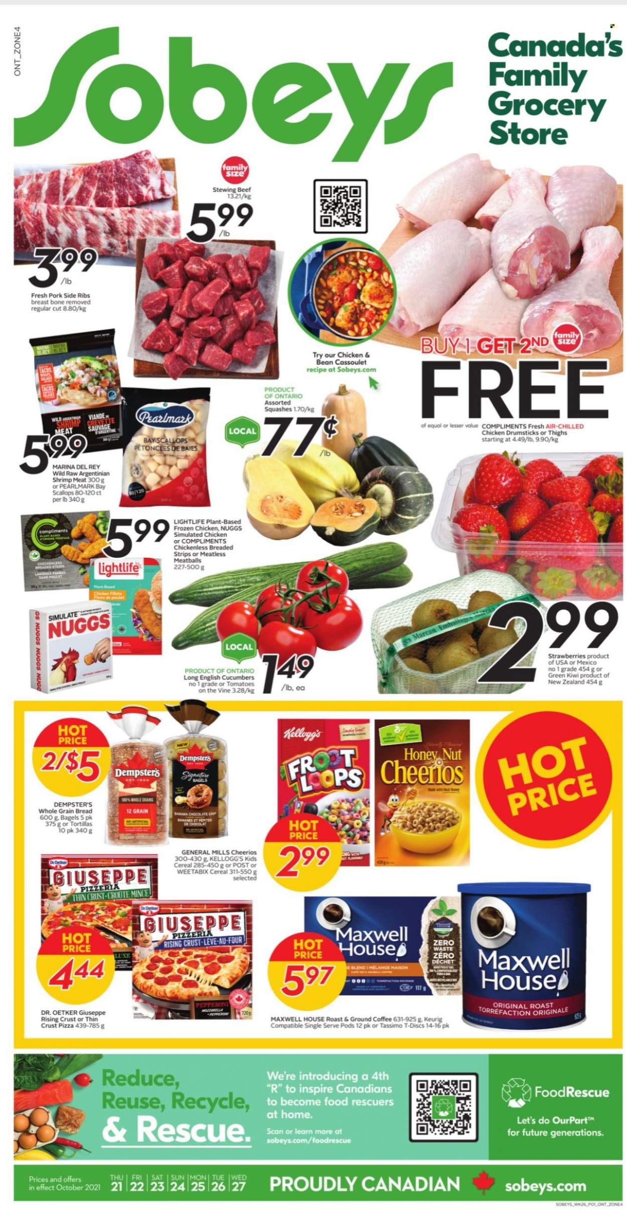 Sobeys flyer - October 21, 2021 - October 27, 2021. Page 1