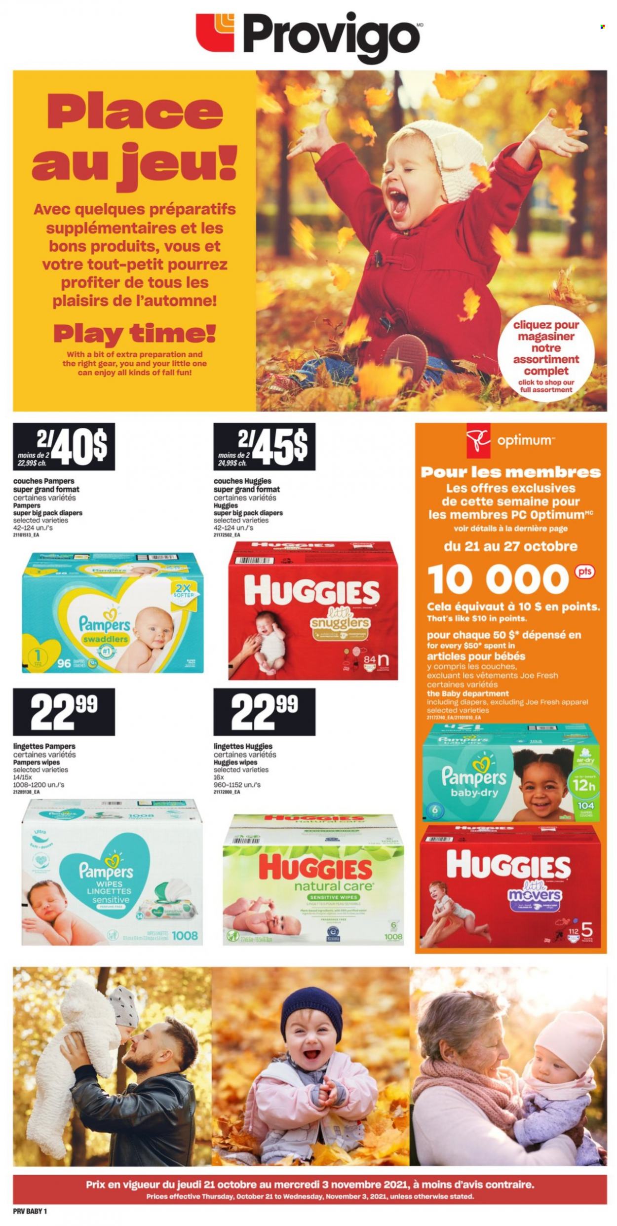 Circulaire Provigo - 21 Octobre 2021 - 03 Novembre 2021. Page 1