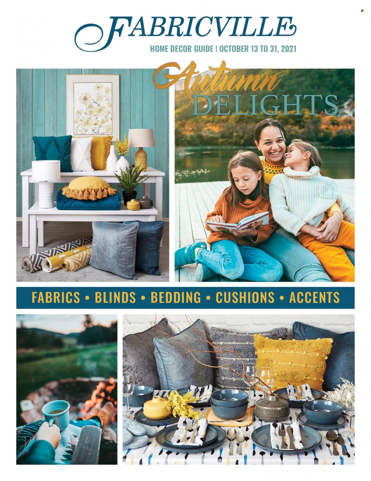 thumbnail - Fabricville Flyer - October 13, 2021 - October 31, 2021 - Sales products - bedding, cushion. Page 1.