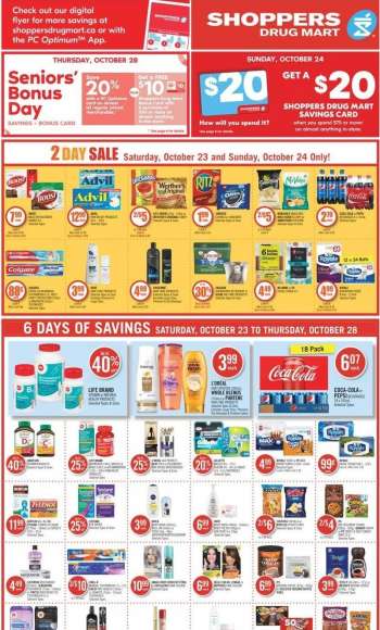 Circulaire Shoppers Drug Mart - 23 Octobre 2021 - 28 Octobre 2021.