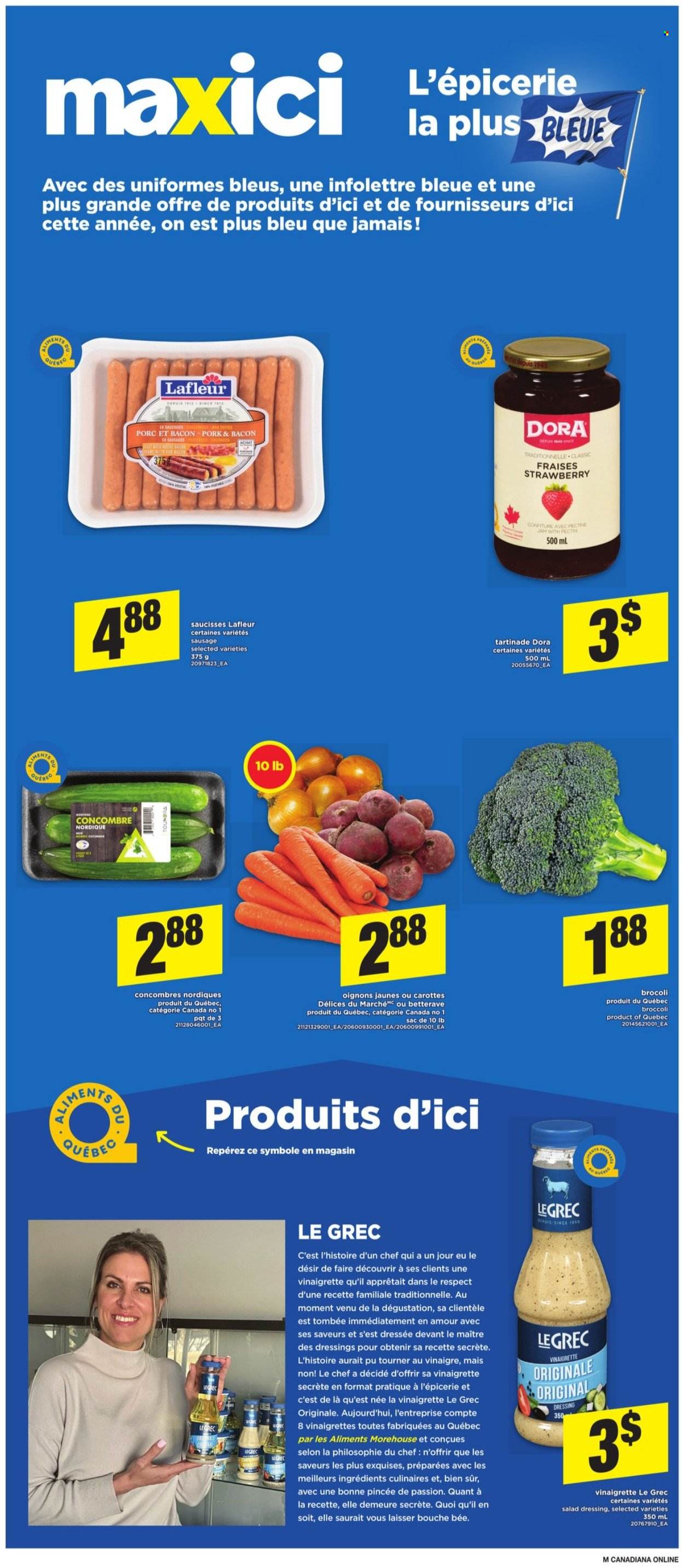 thumbnail - Maxi & Cie Flyer - October 21, 2021 - October 27, 2021 - Sales products - bacon, sausage, salad dressing, vinaigrette dressing, dressing. Page 2.
