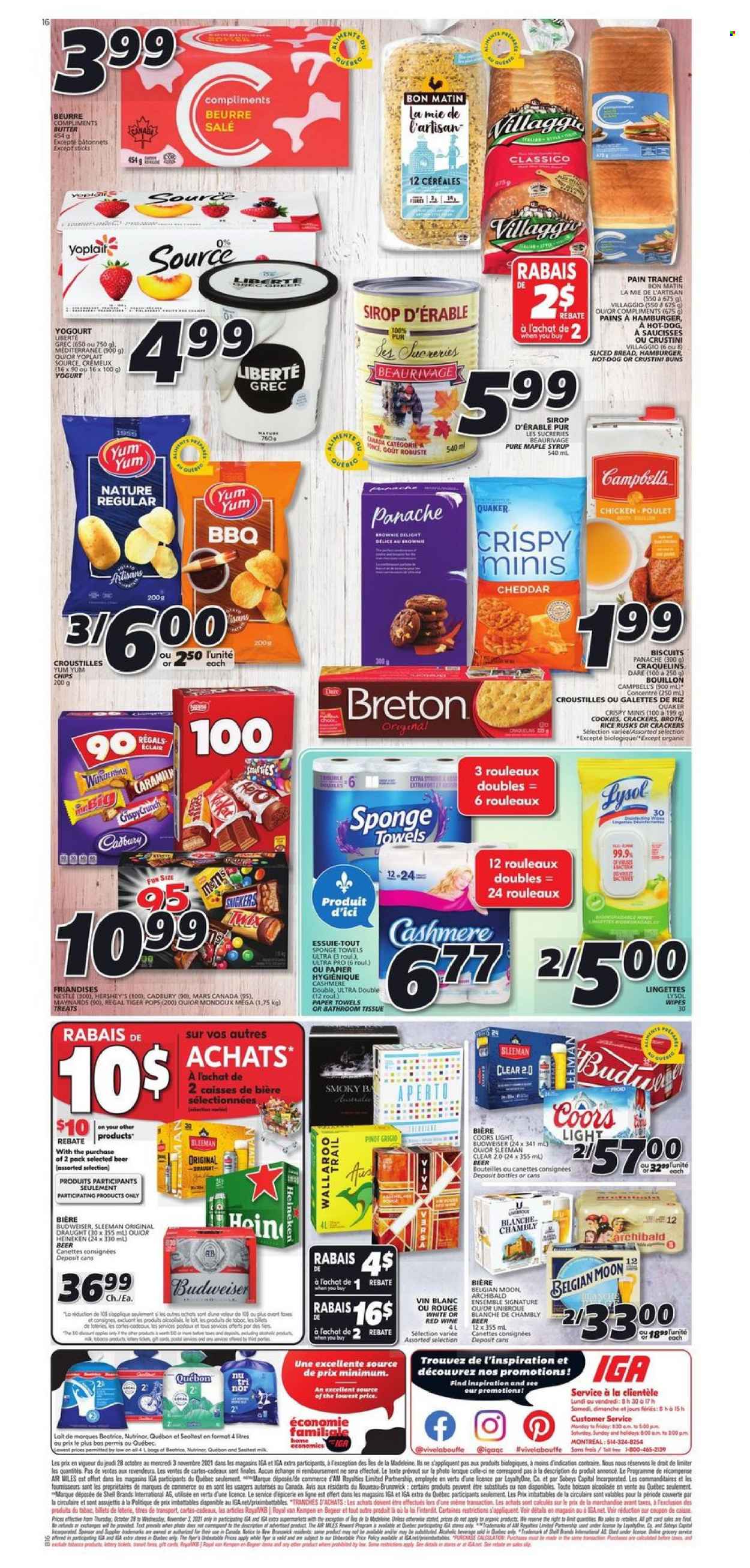 IGA flyer - October 28, 2021 - November 03, 2021. Page 2