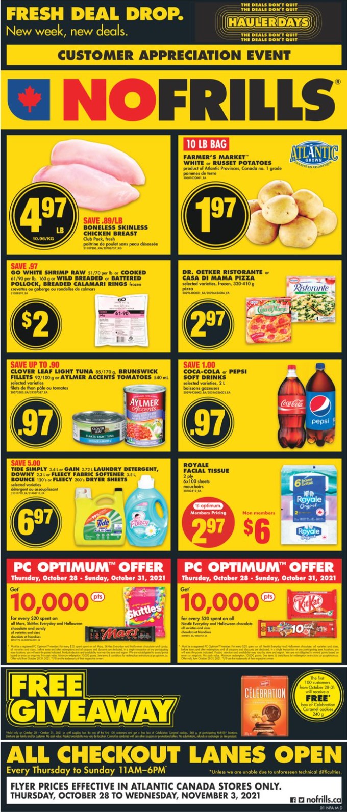 No Frills flyer - October 28, 2021 - November 03, 2021. Page 1