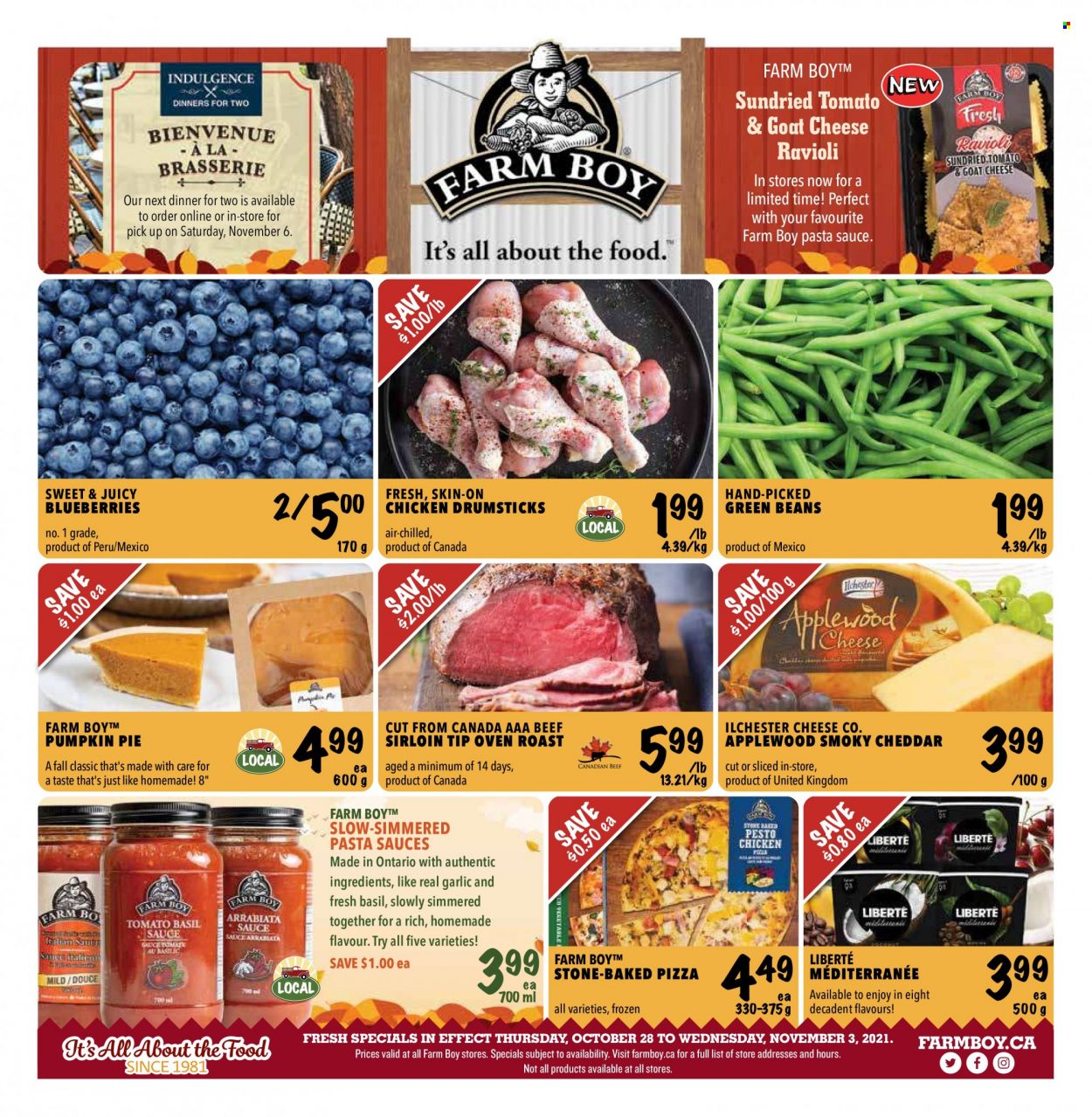 Farm Boy flyer - October 28, 2021 - November 03, 2021. Page 1