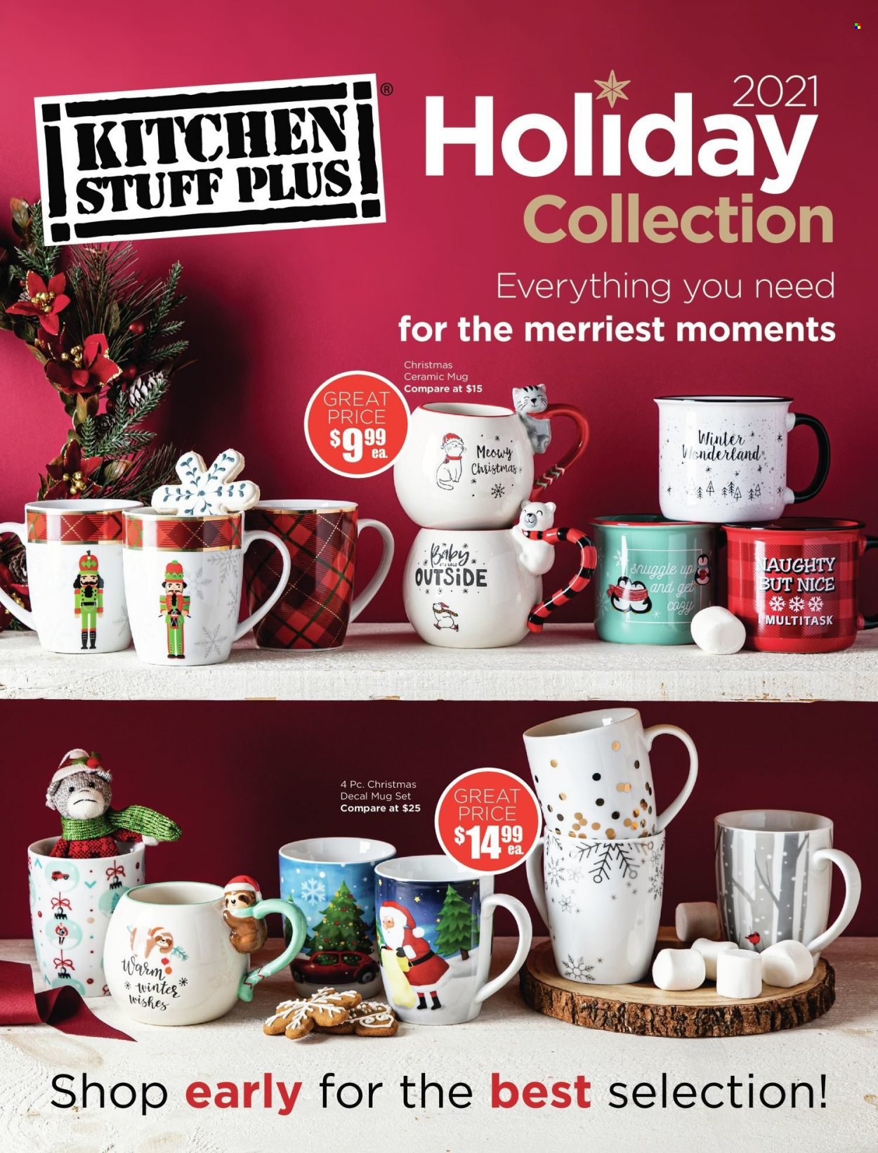 thumbnail - Kitchen Stuff Plus Flyer - November 04, 2021 - November 14, 2021 - Sales products - ceramic mug, mug. Page 1.