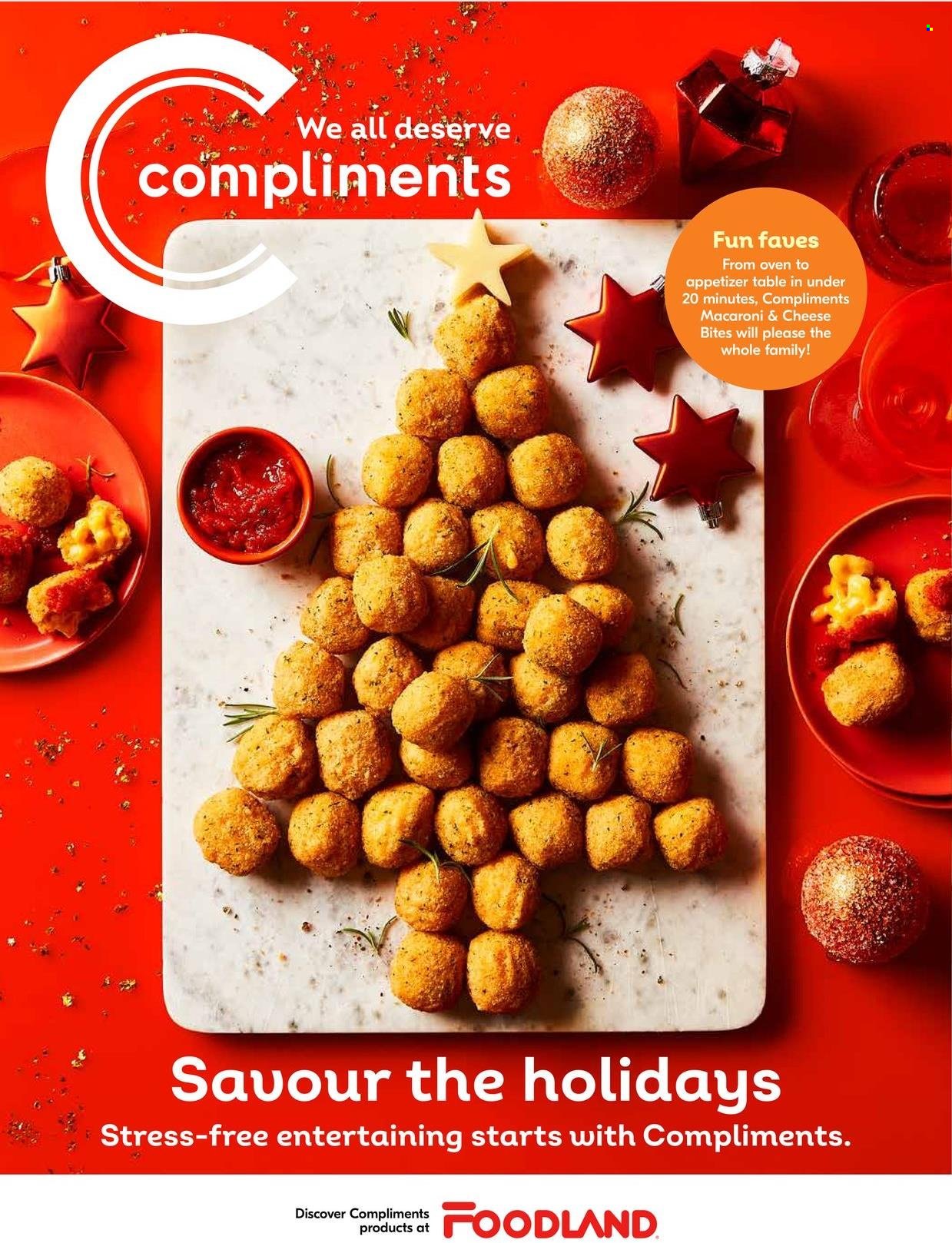 thumbnail - Foodland Flyer - November 11, 2021 - January 05, 2022 - Sales products - macaroni & cheese. Page 1.