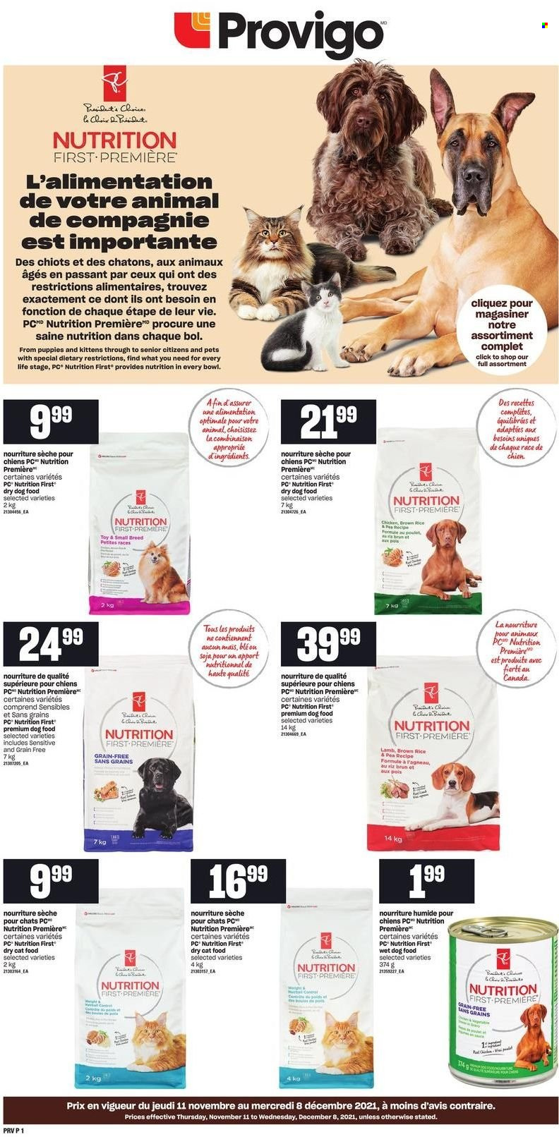 Circulaire Provigo - 11 Novembre 2021 - 08 Décembre 2021. Page 1