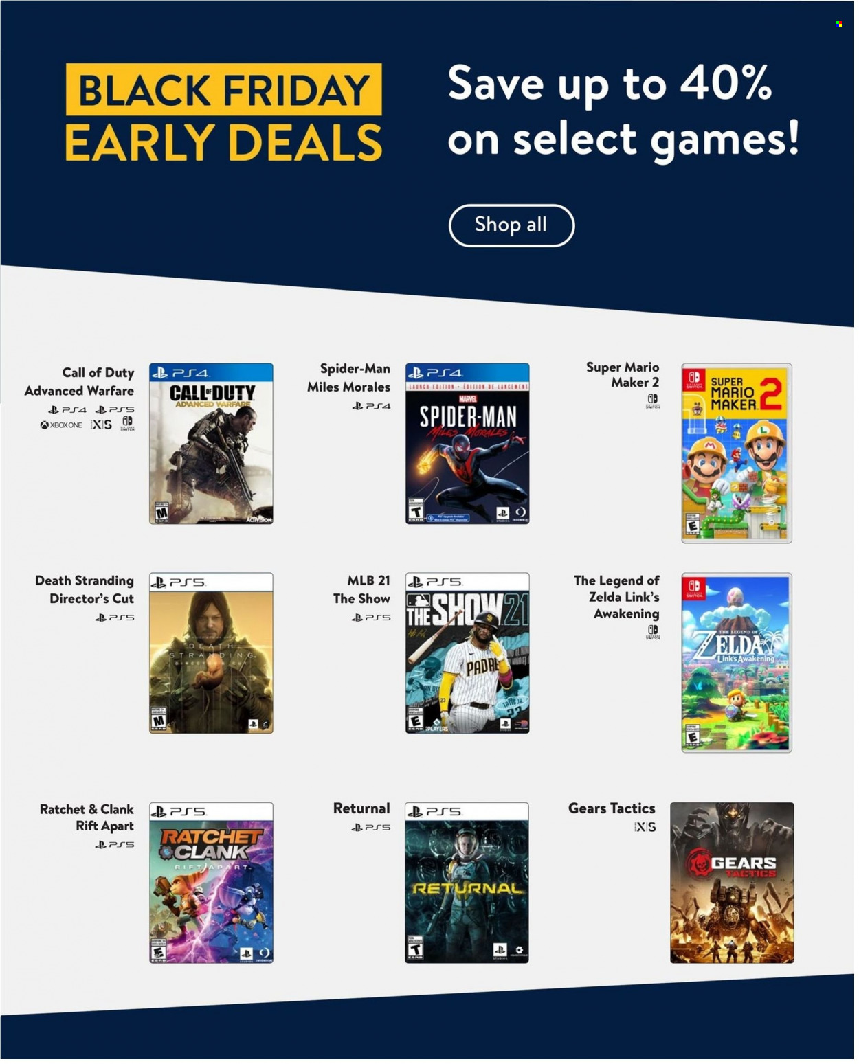 thumbnail - Walmart Flyer - November 18, 2021 - December 08, 2021 - Sales products - PlayStation, PlayStation 4, Xbox One, Xbox. Page 3.