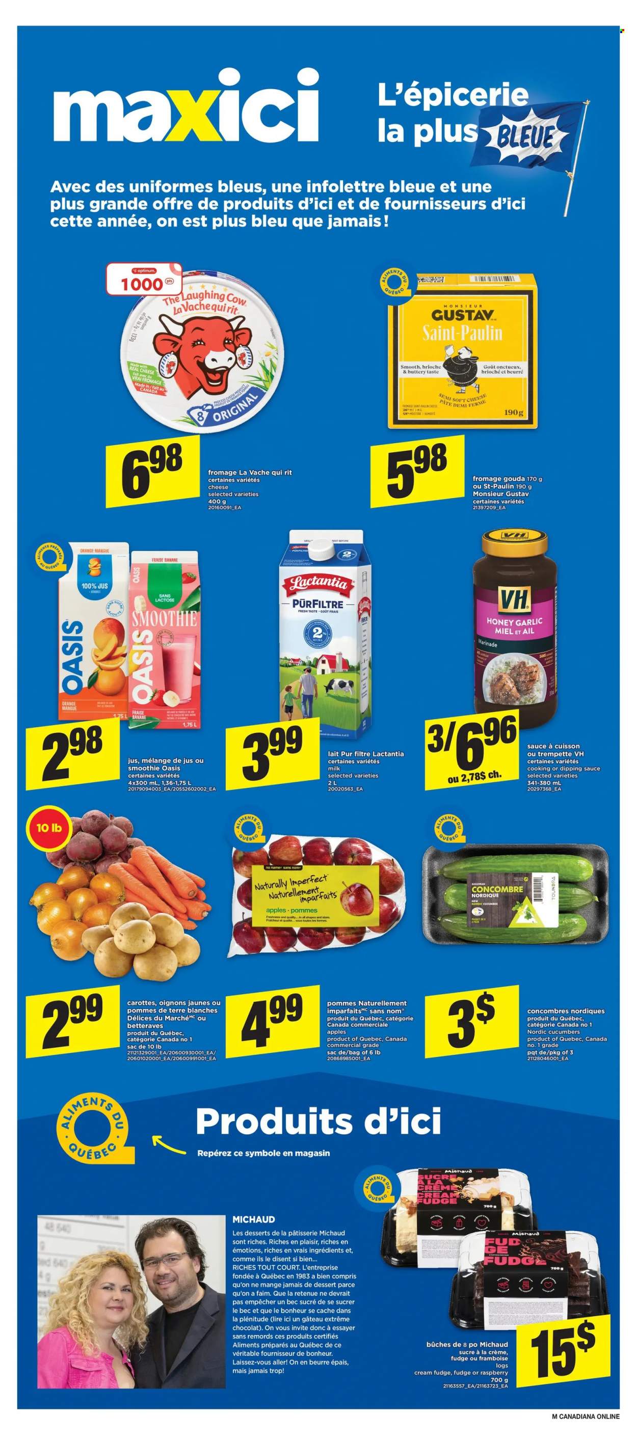 thumbnail - Maxi & Cie Flyer - November 25, 2021 - December 01, 2021 - Sales products - brioche, garlic, apples, No Name, gouda, soft cheese, The Laughing Cow, milk, fudge, marinade, honey, smoothie, oranges. Page 2.
