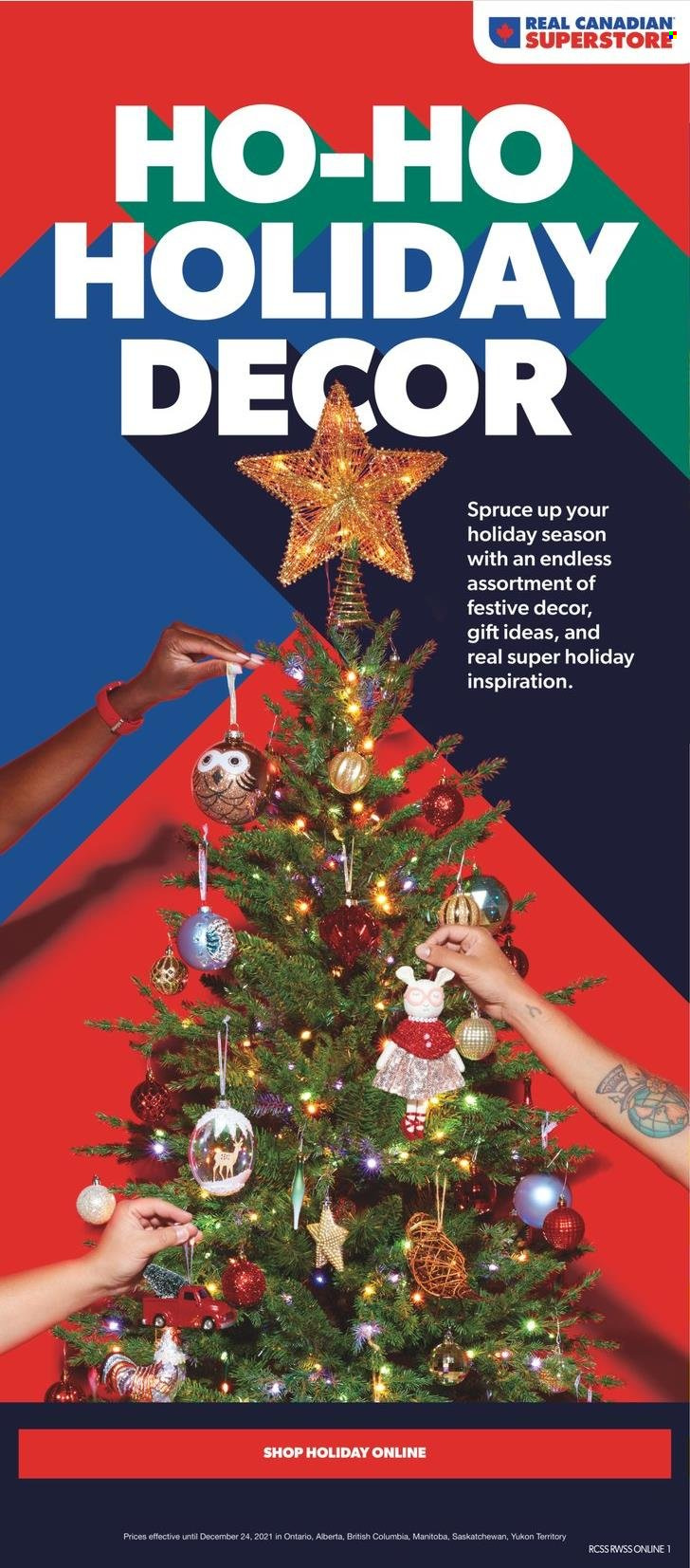 Real Canadian Superstore flyer - November 25, 2021 - December 24, 2021. Page 1