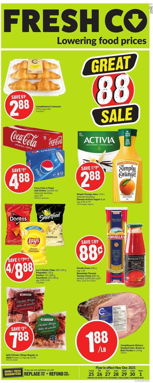 FreshCo. flyer - November 25, 2021 - December 01, 2021. Page 1