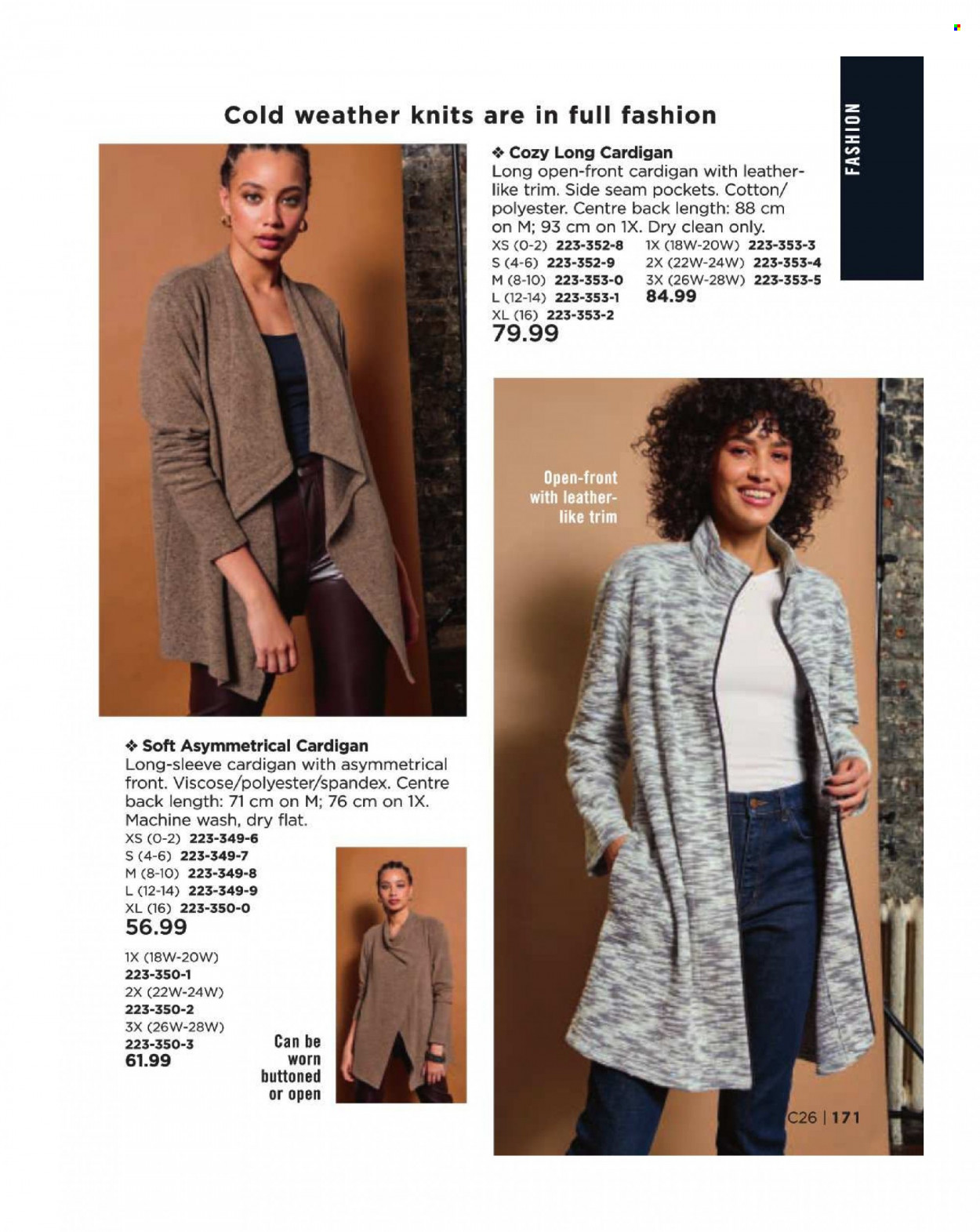thumbnail - Avon Flyer - Sales products - cardigan. Page 171.