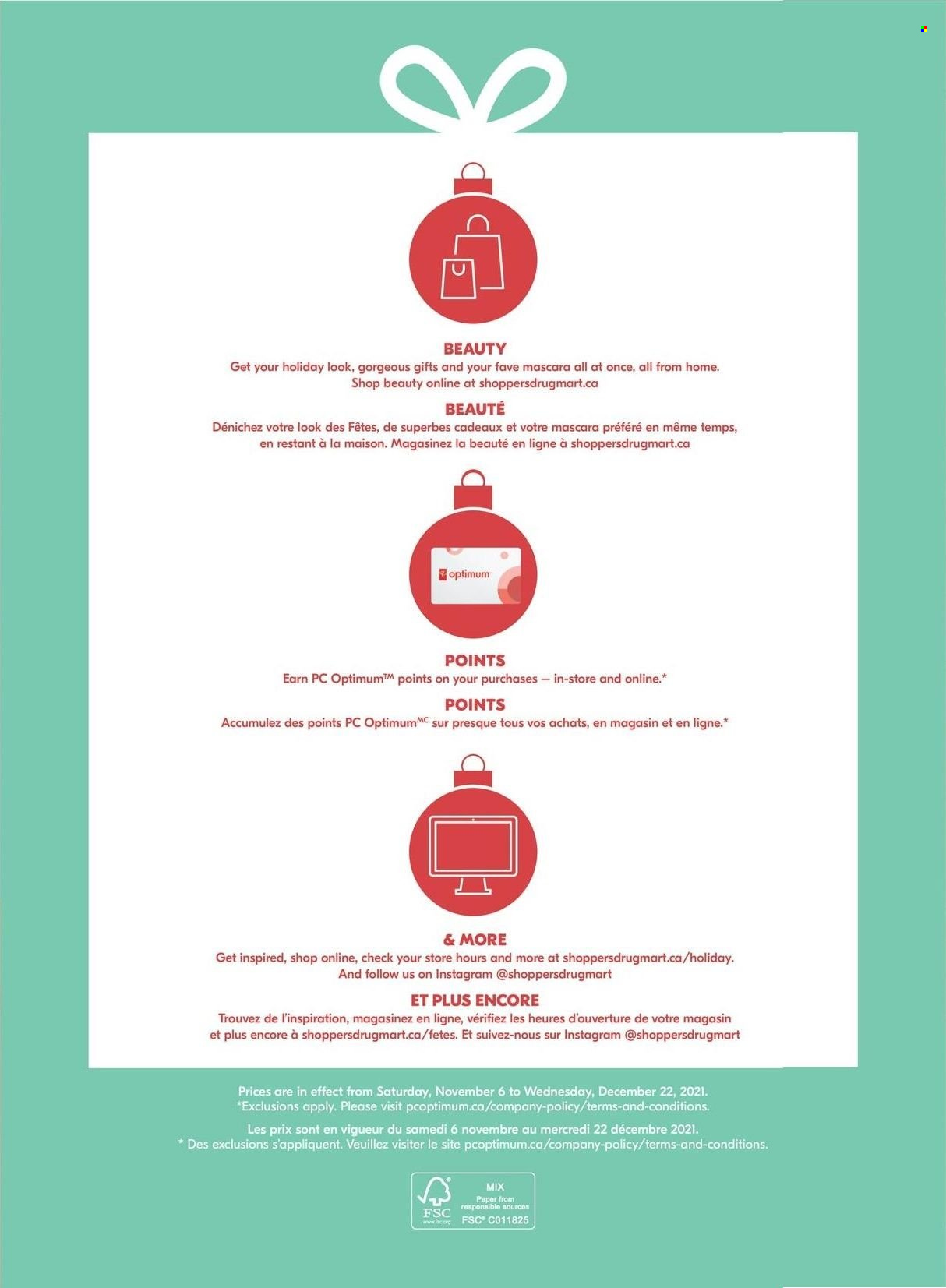 Shoppers Drug Mart flyer - November 06, 2021 - December 22, 2021. Page 2