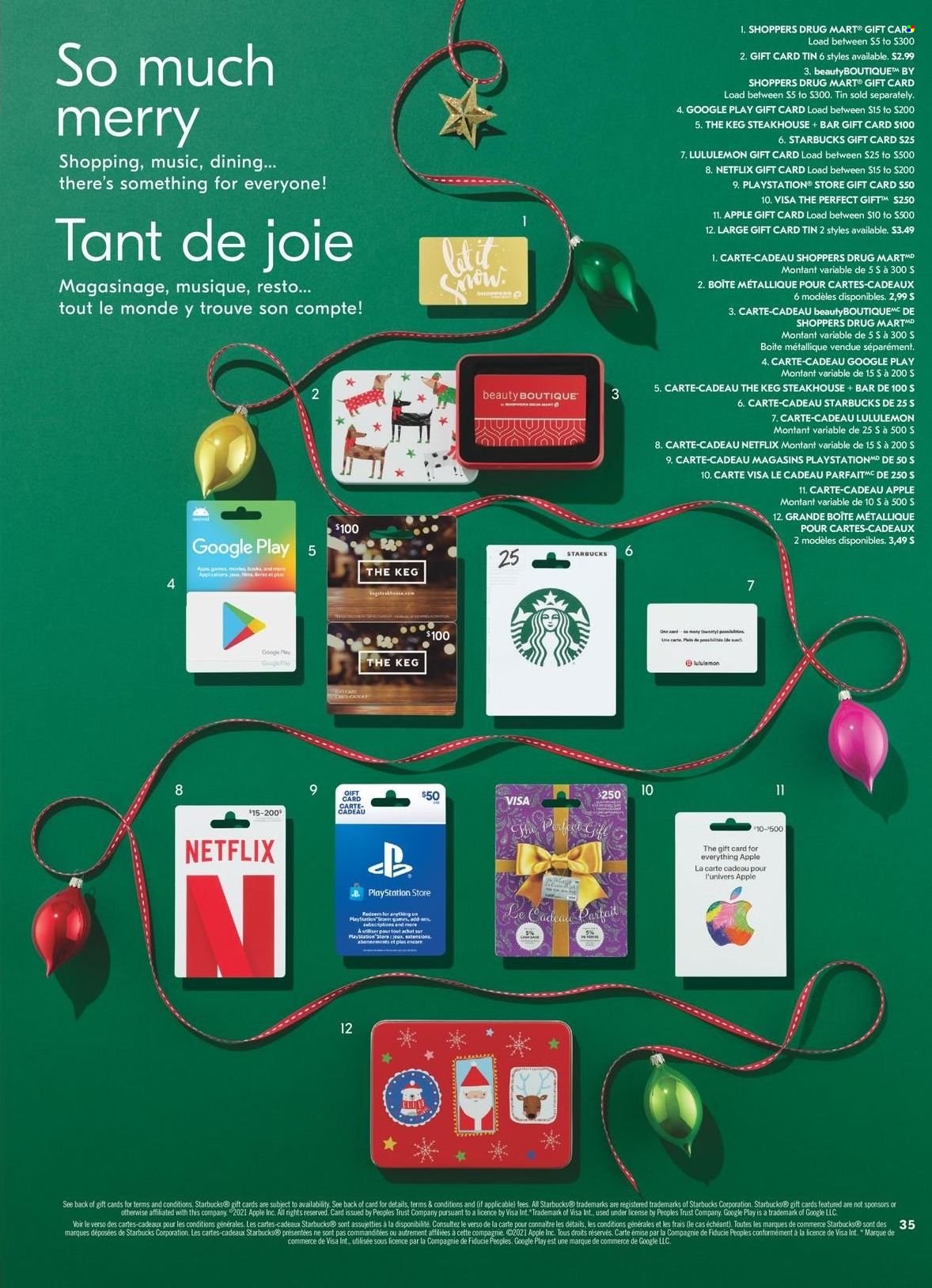 Shoppers Drug Mart flyer - November 06, 2021 - December 22, 2021. Page 35