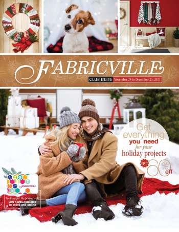Circulaire Fabricville - 29 Novembre 2021 - 24 Décembre 2021.