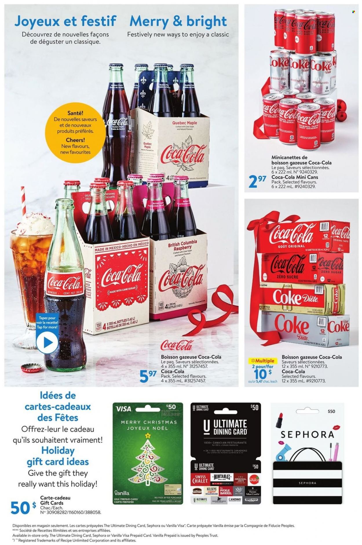 thumbnail - Walmart Flyer - December 02, 2021 - December 29, 2021 - Sales products - Trust, cane sugar, Coca-Cola, BIC, Moments, Columbia. Page 4.