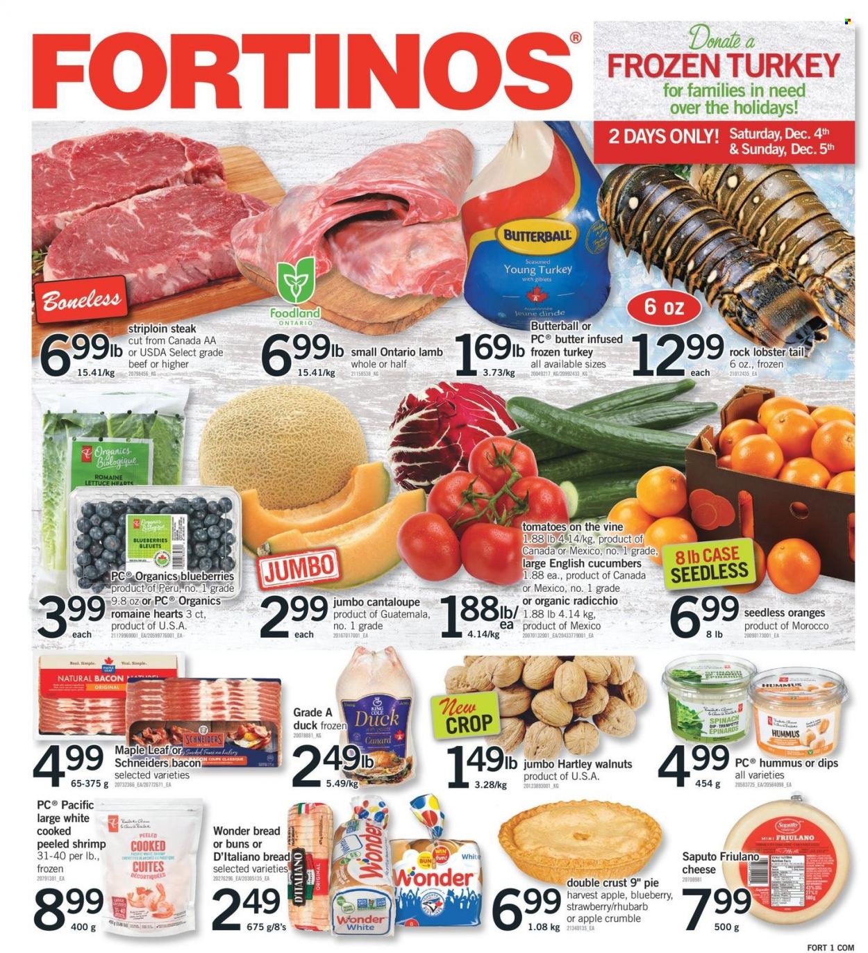 Fortinos flyer - December 02, 2021 - December 08, 2021. Page 1