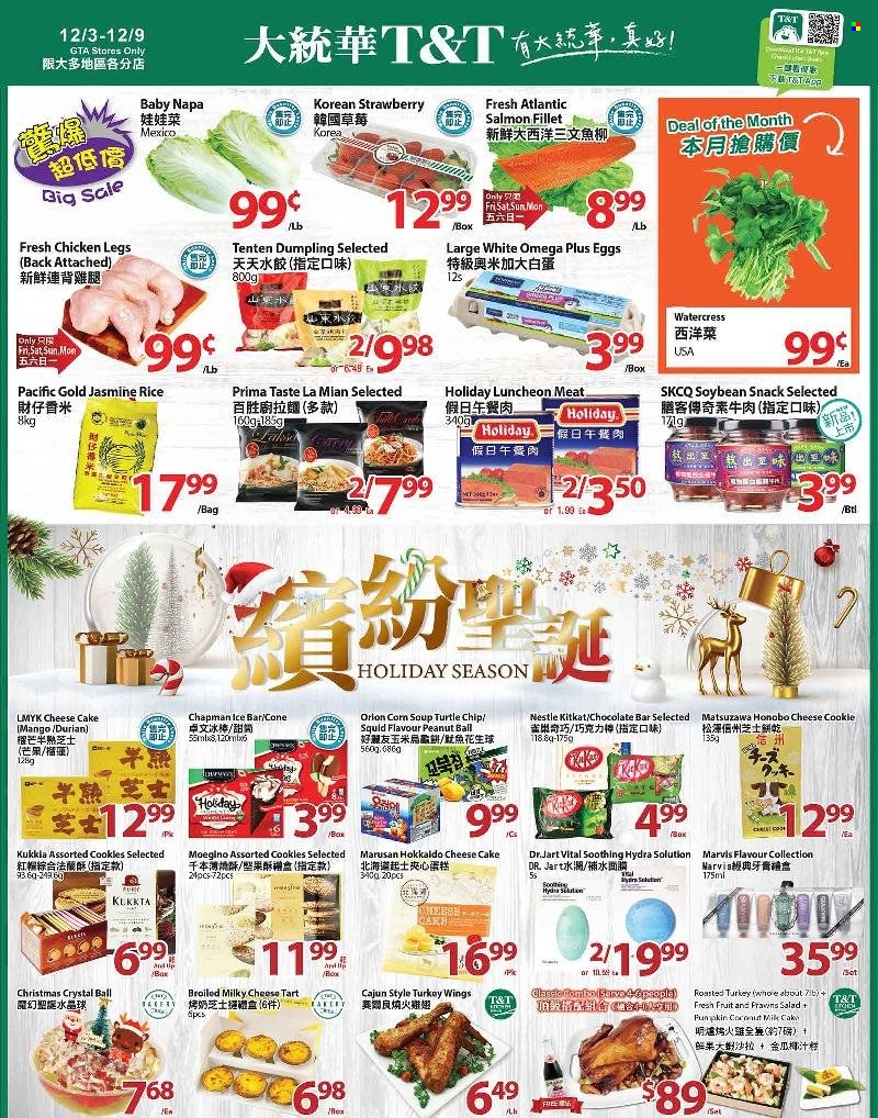 thumbnail - Circulaire T&T Supermarket - 03 Décembre 2021 - 09 Décembre 2021 - Produits soldés - Nestlé, KitKat, LU. Page 1.