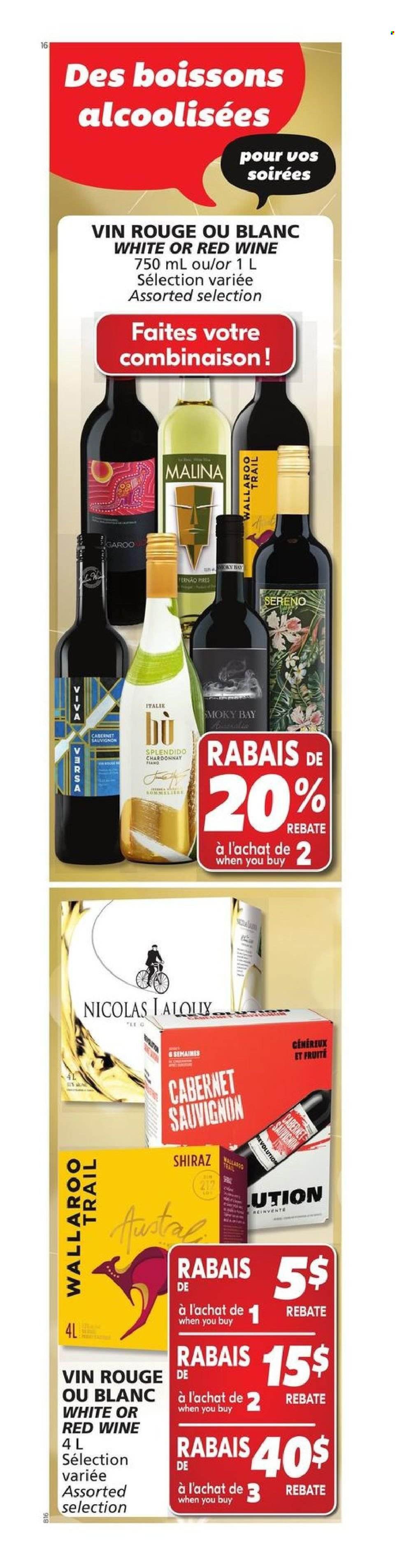 thumbnail - IGA Flyer - December 09, 2021 - December 15, 2021 - Sales products - Cabernet Sauvignon, red wine, wine, Shiraz. Page 11.