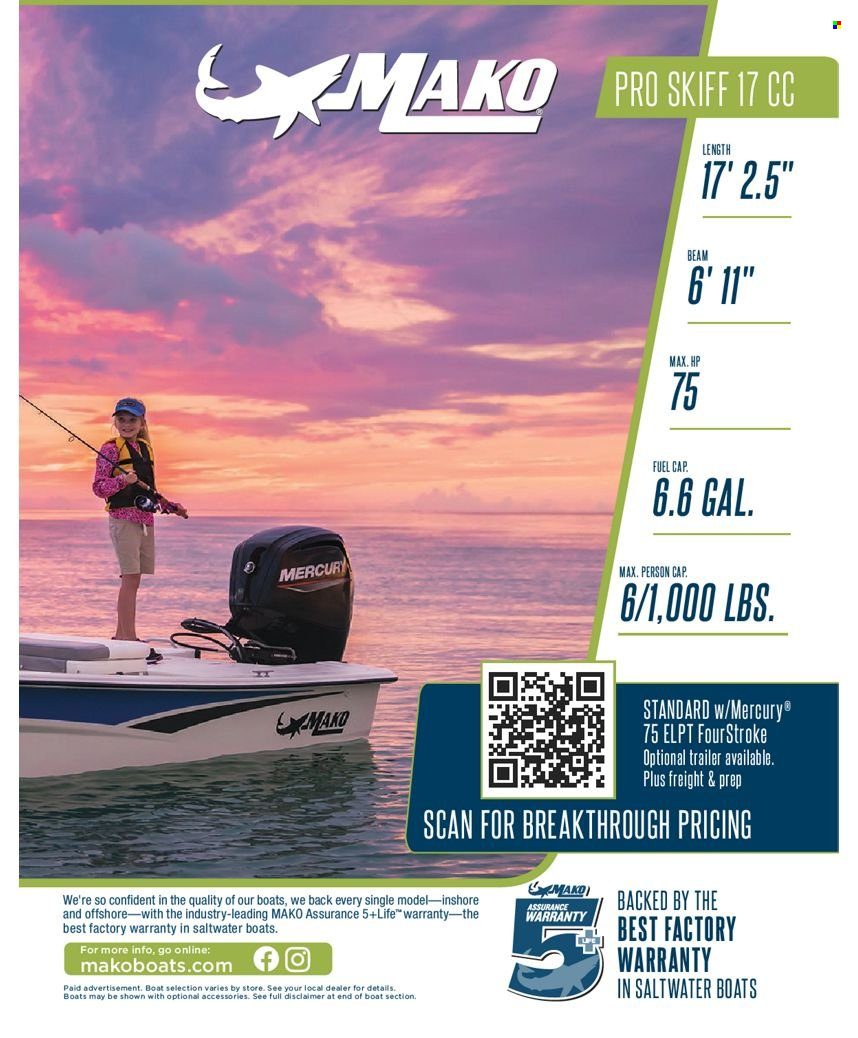 thumbnail - Bass Pro Shops Flyer - Sales products - Hewlett Packard, boat. Page 11.