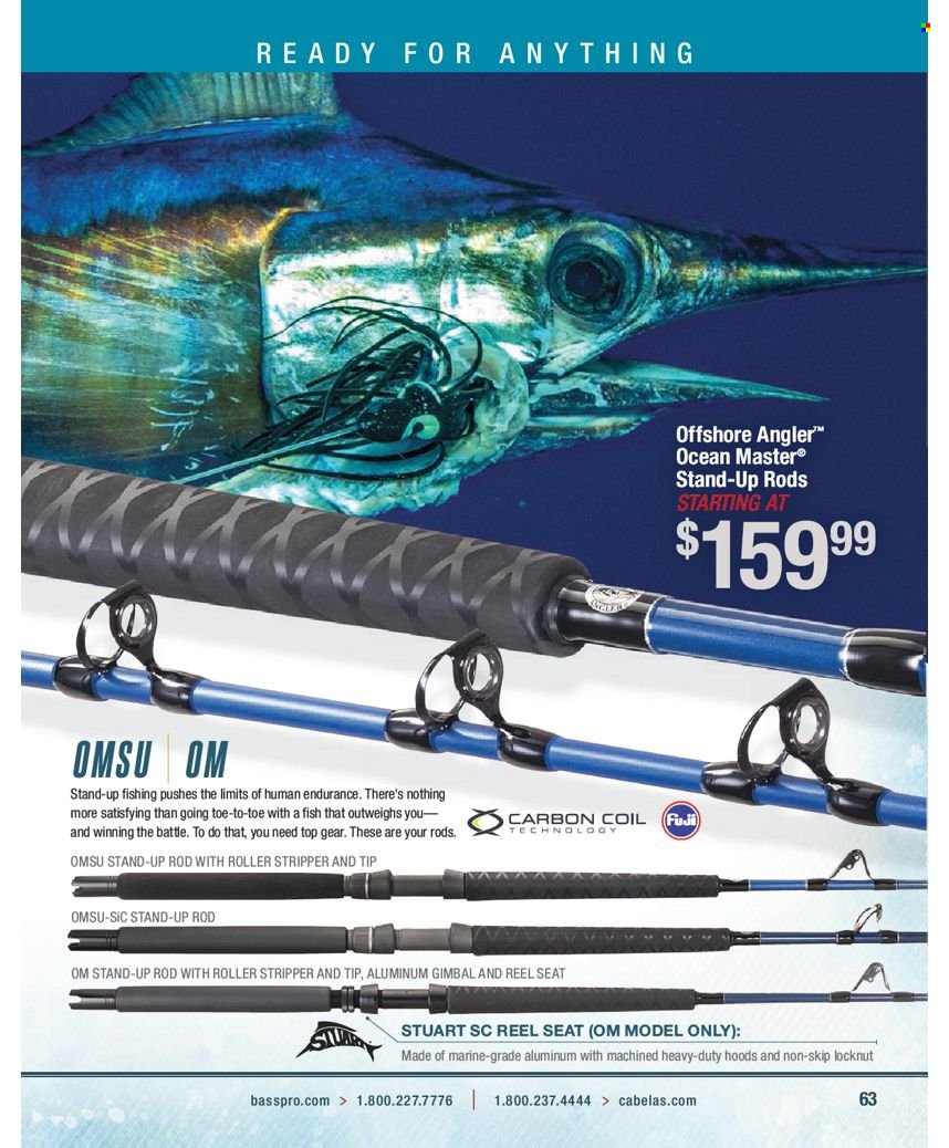 thumbnail - Bass Pro Shops Flyer - Sales products - reel. Page 63.