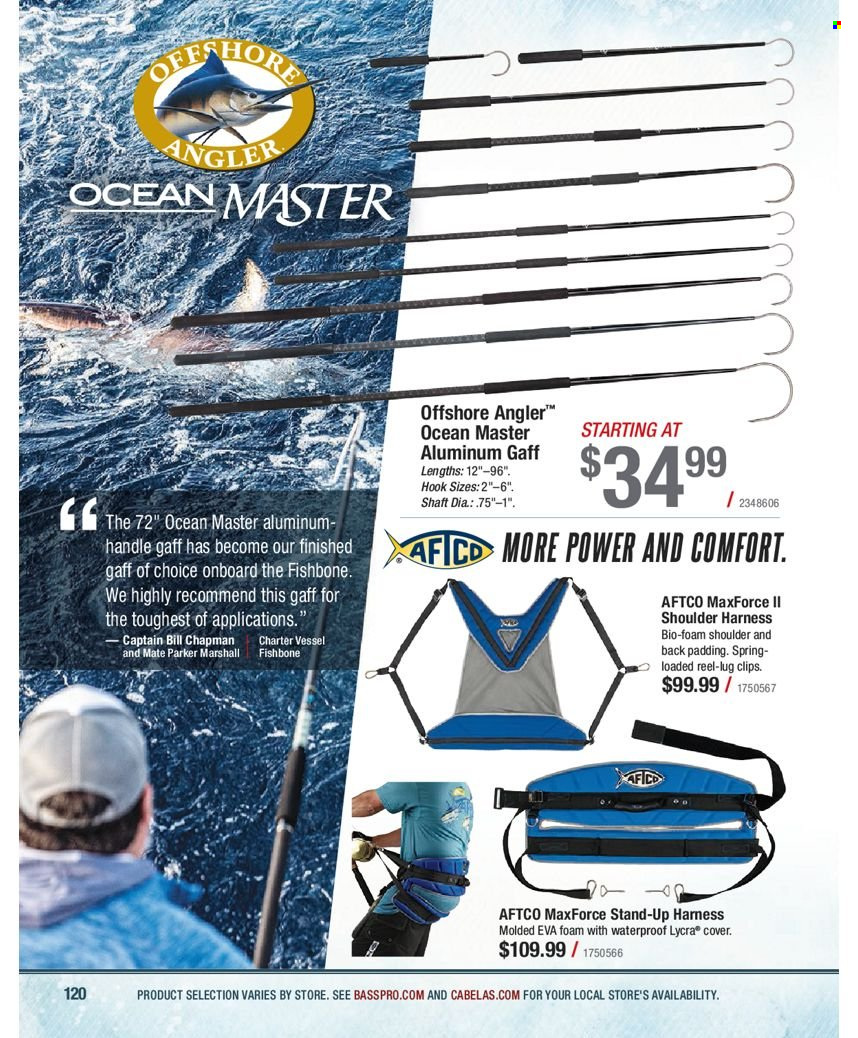 thumbnail - Bass Pro Shops Flyer - Sales products - Marshall, reel. Page 120.