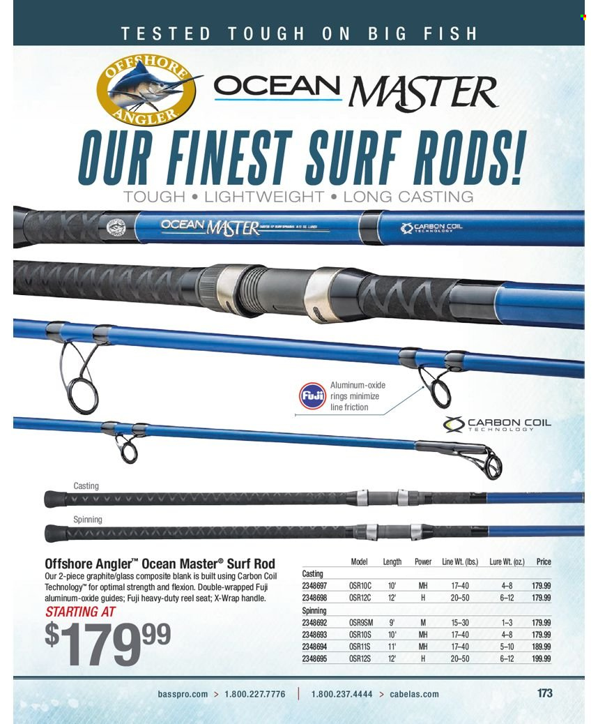 thumbnail - Bass Pro Shops Flyer - Sales products - reel. Page 173.