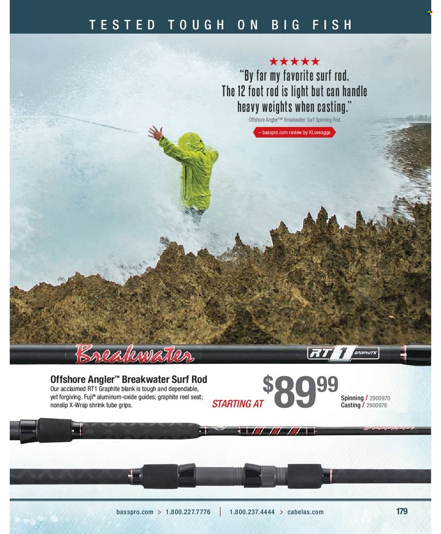 thumbnail - Bass Pro Shops Flyer - Sales products - reel. Page 179.