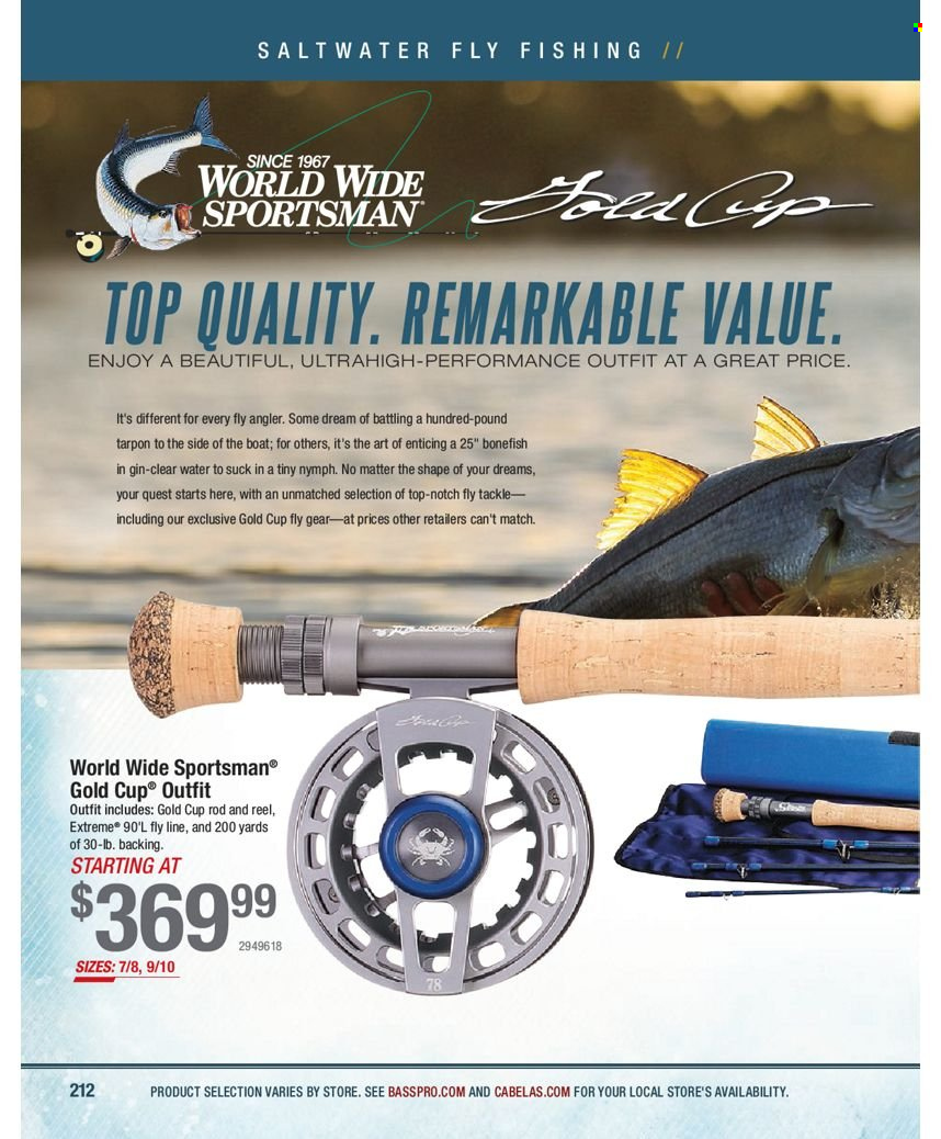 thumbnail - Bass Pro Shops Flyer - Sales products - reel. Page 212.