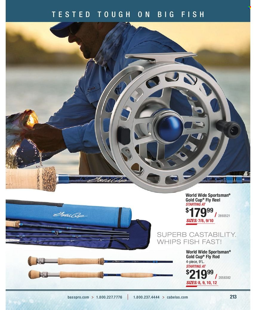 thumbnail - Bass Pro Shops Flyer - Sales products - reel. Page 213.