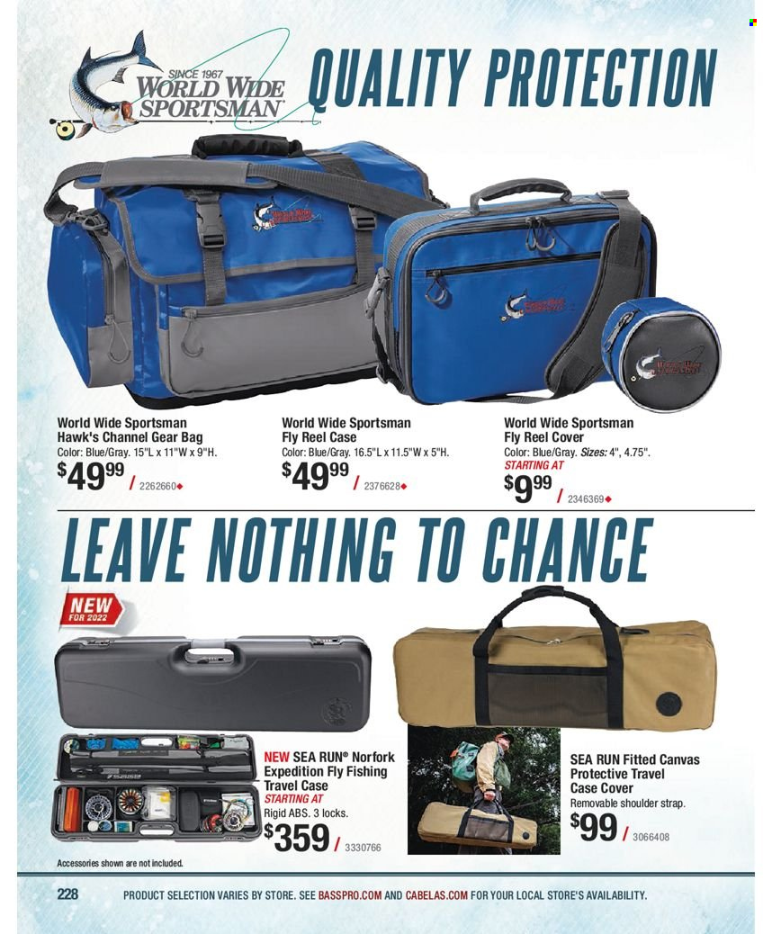 thumbnail - Bass Pro Shops Flyer - Sales products - bag, strap. Page 228.