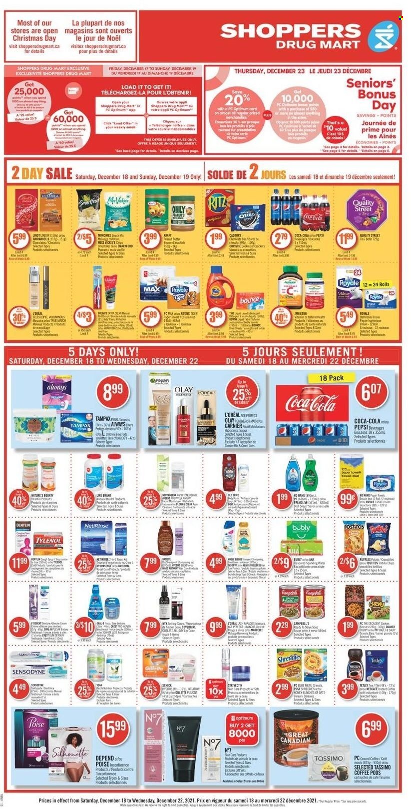 Shoppers Drug Mart flyer - December 18, 2021 - December 22, 2021. Page 1