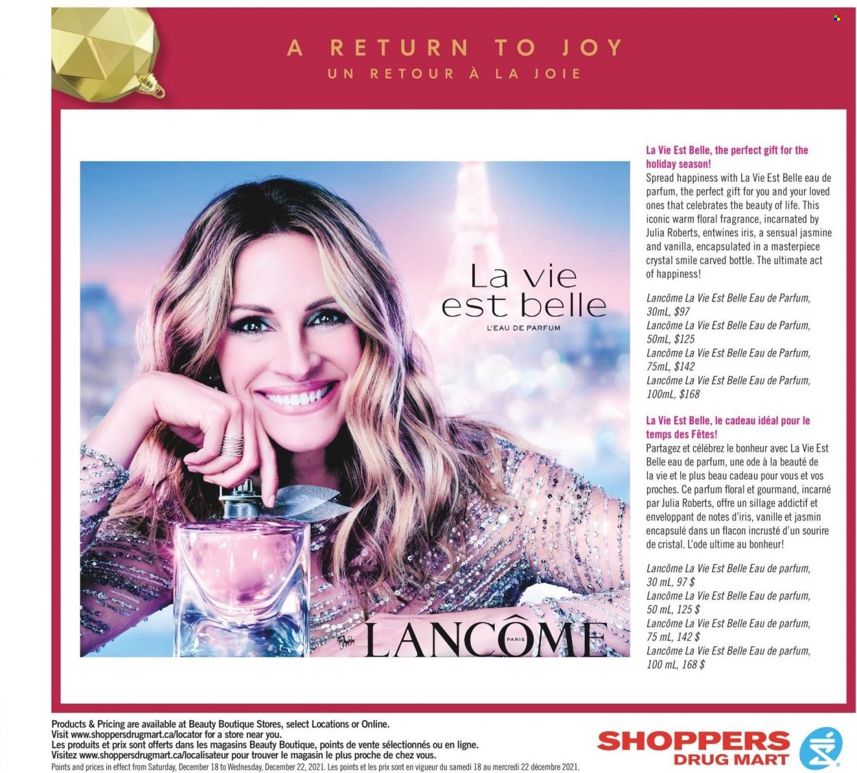 Shoppers Drug Mart flyer - December 18, 2021 - December 22, 2021. Page 6