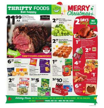 Thrifty Foods Flyer - December 23, 2021 - December 29, 2021.