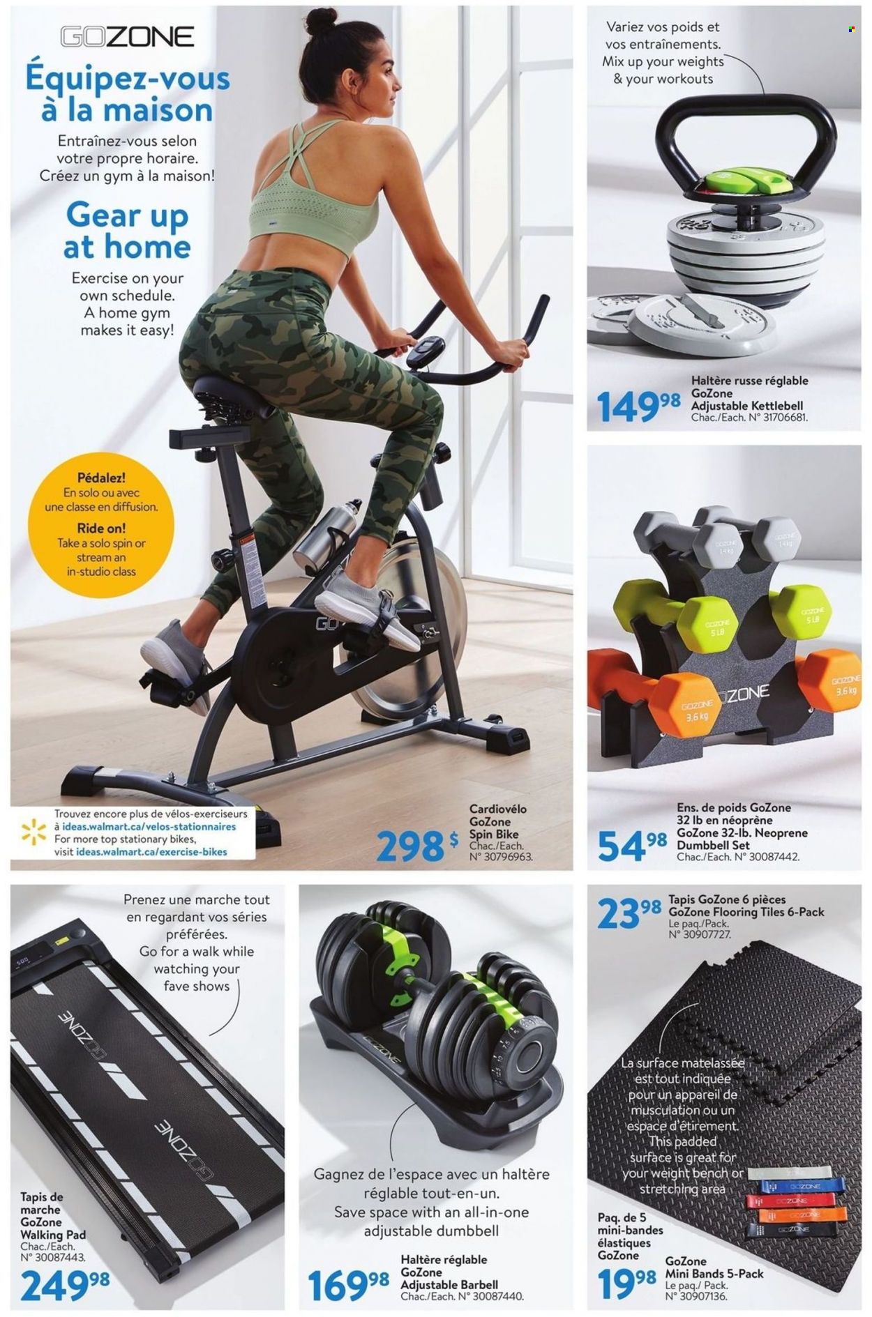 thumbnail - Walmart Flyer - December 30, 2021 - January 19, 2022 - Sales products - dumbbell, weights set, neoprene. Page 6.