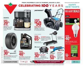 Canadian Tire Flyer - December 31, 2021 - January 06, 2022.