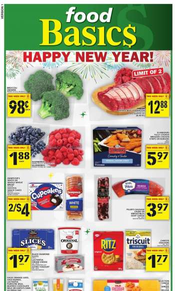 Food Basics Flyer - December 30, 2021 - January 05, 2022.