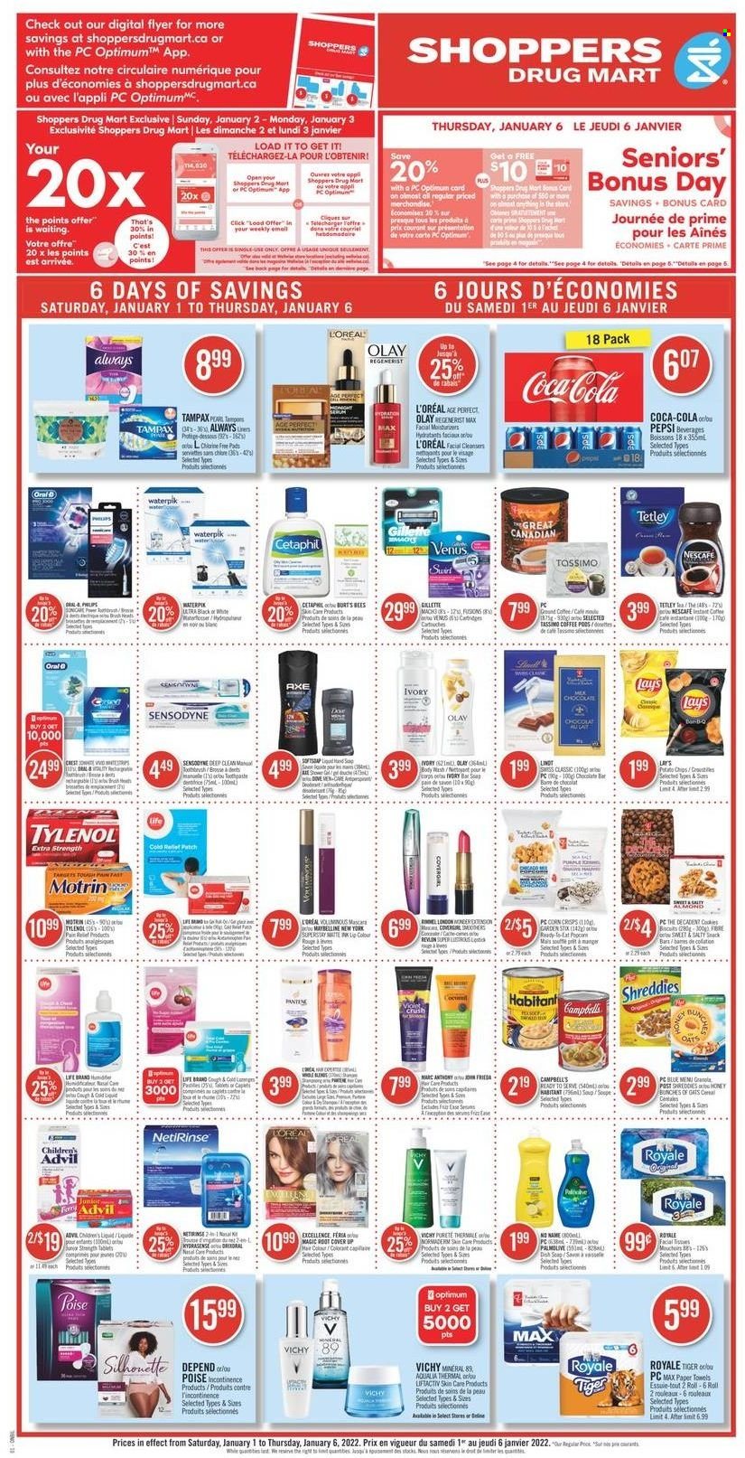 Shoppers Drug Mart flyer - January 01, 2022 - January 06, 2022. Page 1