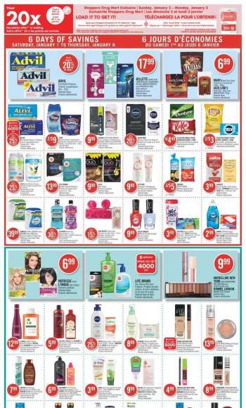 Shoppers Drug Mart Flyer - January 01, 2022 - January 06, 2022.