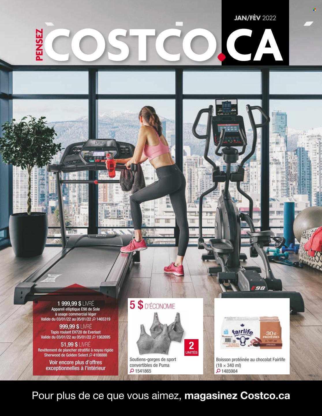 thumbnail - Costco Flyer - January 01, 2022 - February 28, 2022 - Sales products - Everlast, Puma. Page 1.