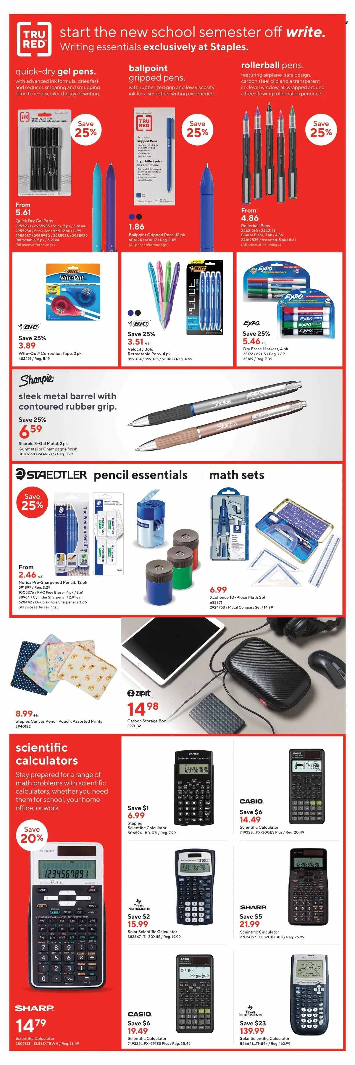 thumbnail - Bureau en Gros Flyer - January 02, 2022 - January 11, 2022 - Sales products - sharpener, Sharp, eraser, calculator, deco strips, pencil, canvas, Sharpie, Casio. Page 3.