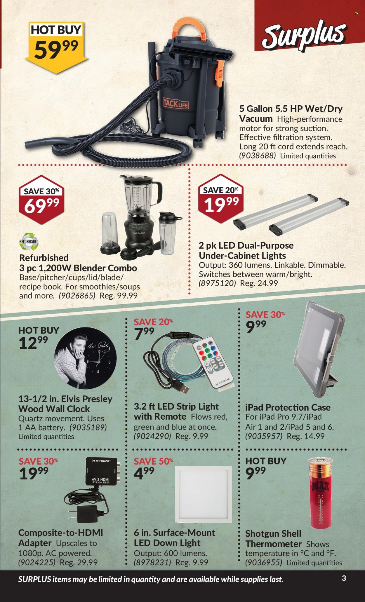 thumbnail - Princess Auto Flyer - January 04, 2022 - January 16, 2022 - Sales products - LED strip, thermometer, cabinet, battery, Shell. Page 4.