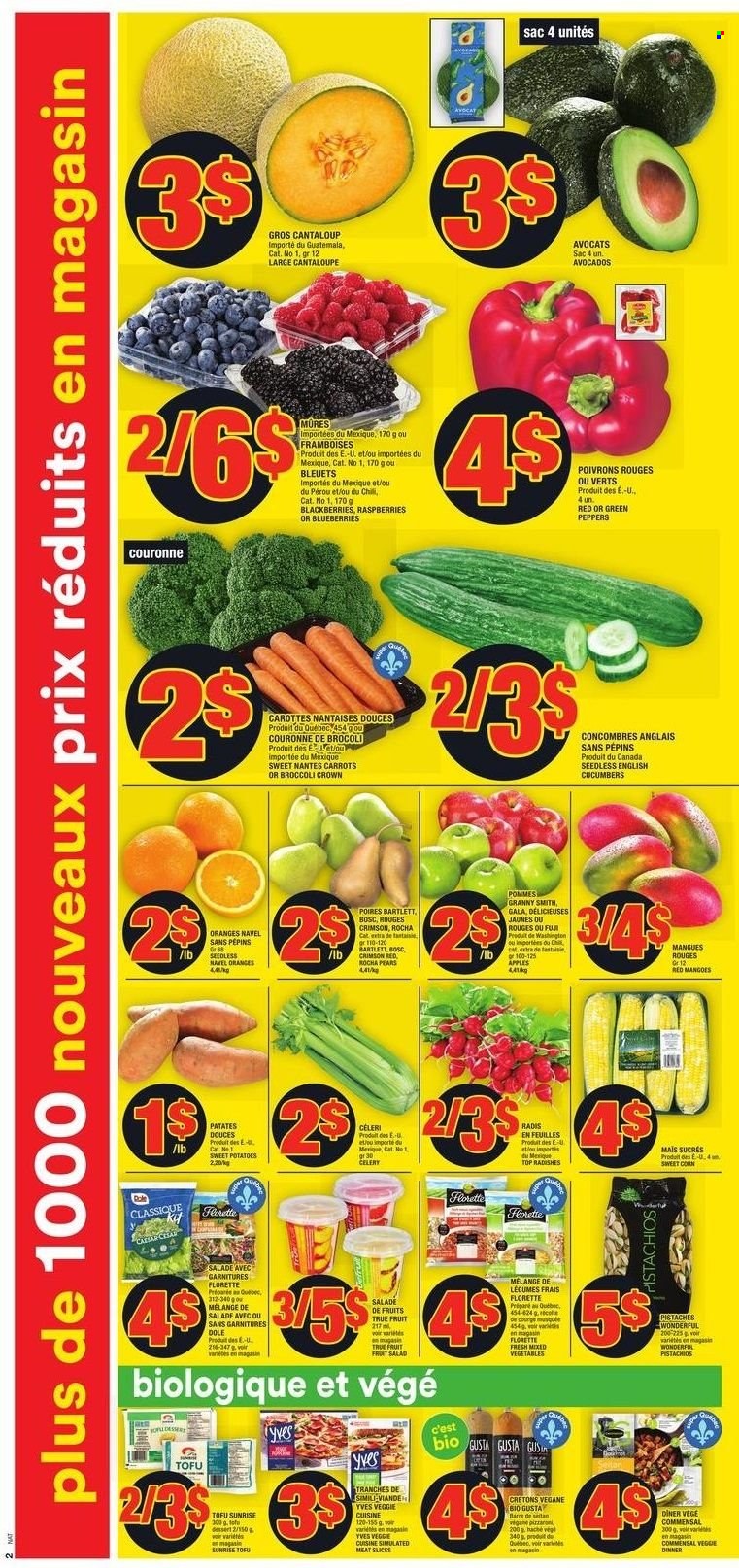 thumbnail - Super C Flyer - January 06, 2022 - January 12, 2022 - Sales products - carrots, avocado, blueberries, pistachios, oranges. Page 3.