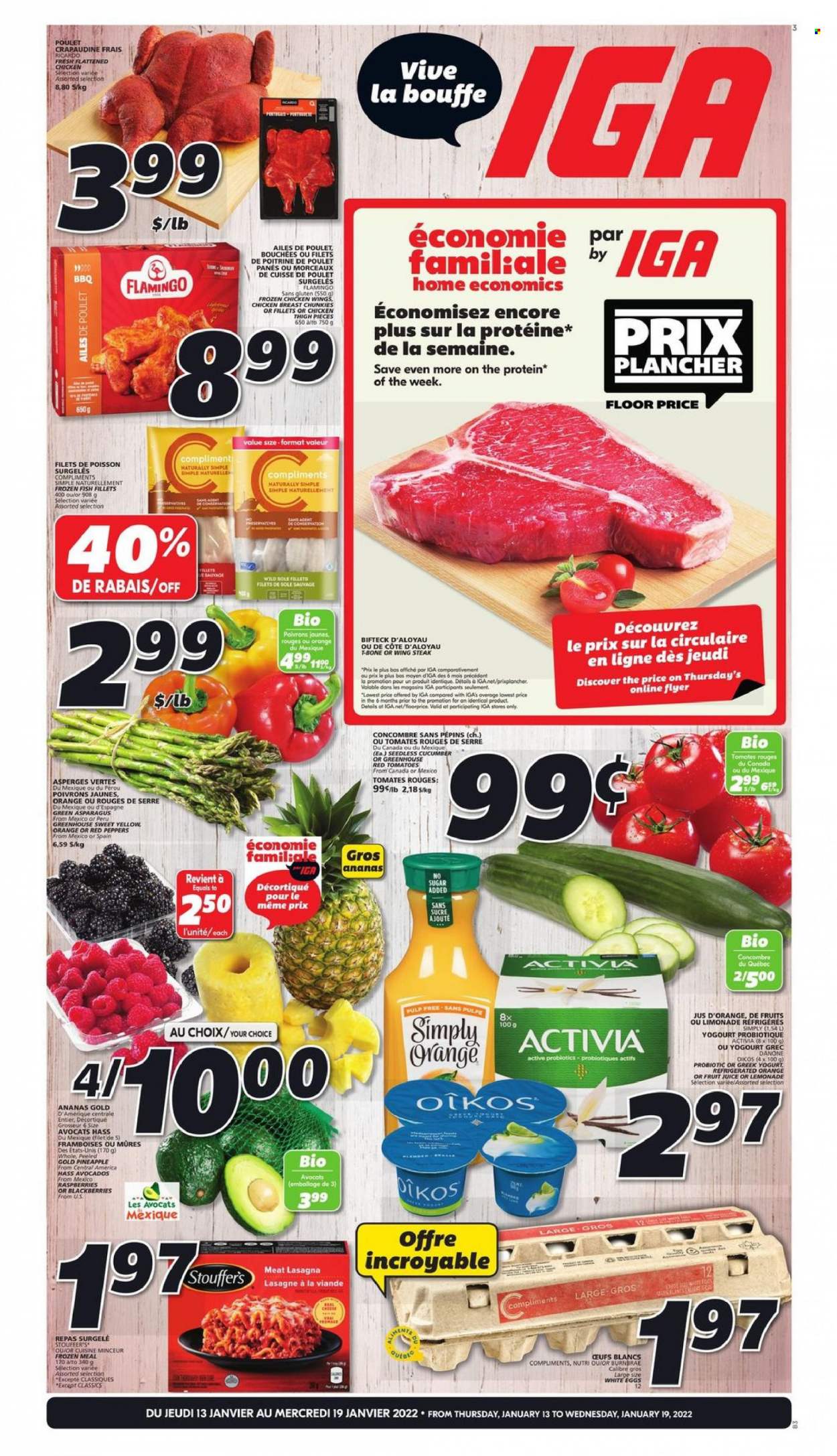 IGA flyer - January 13, 2022 - January 19, 2022. Page 1