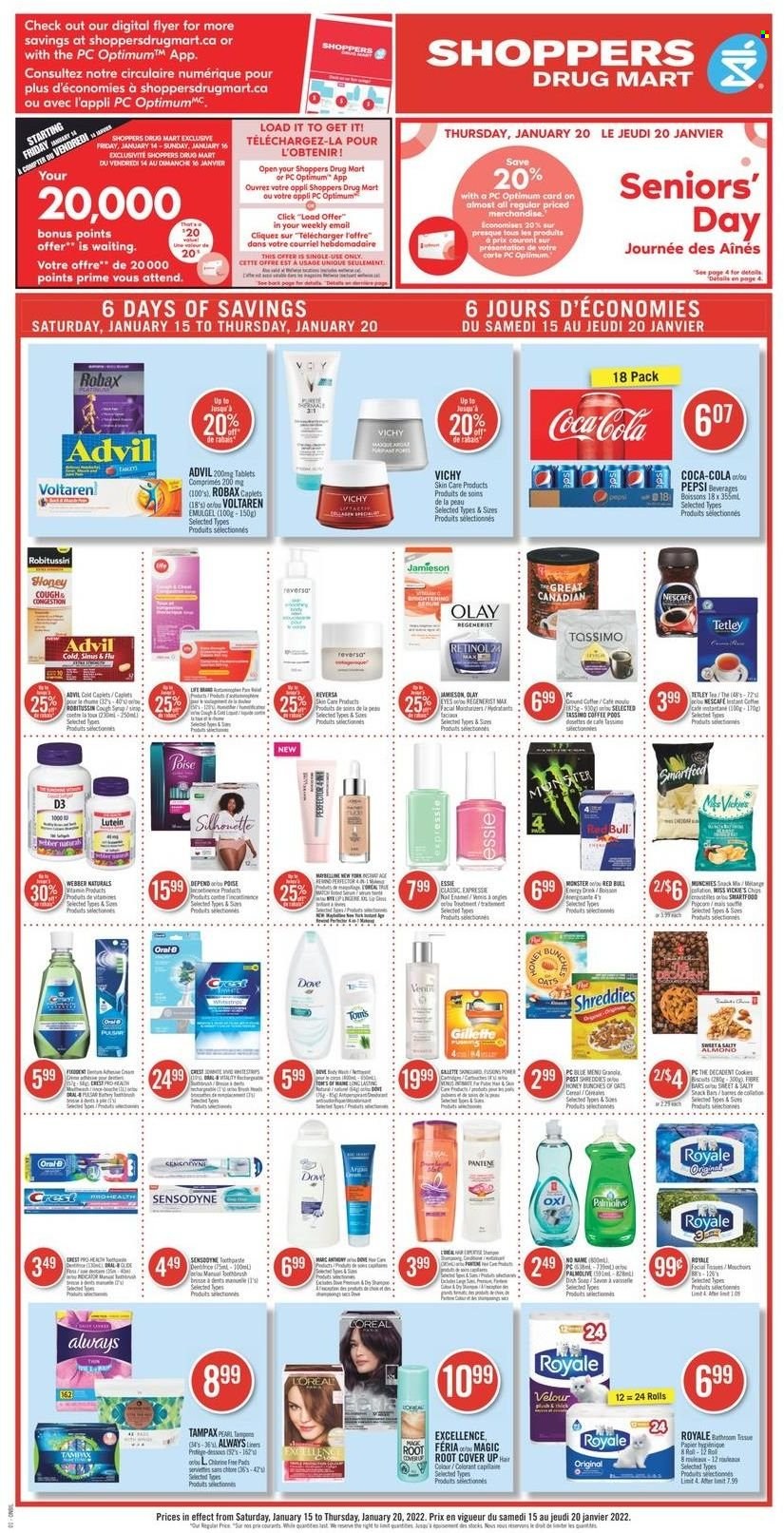 Shoppers Drug Mart flyer - January 15, 2022 - January 20, 2022. Page 1