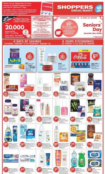 Shoppers Drug Mart Flyer - January 15, 2022 - January 20, 2022.