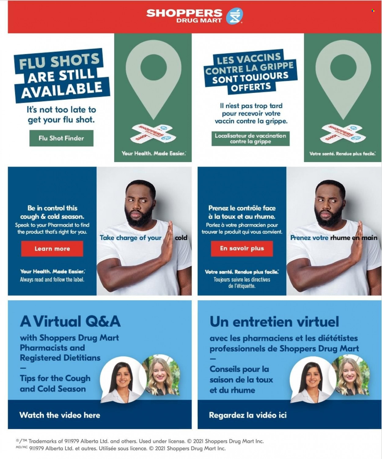 Shoppers Drug Mart flyer - January 15, 2022 - January 20, 2022. Page 19