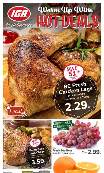 IGA Simple Goodness Flyer - January 14, 2022 - January 20, 2022.