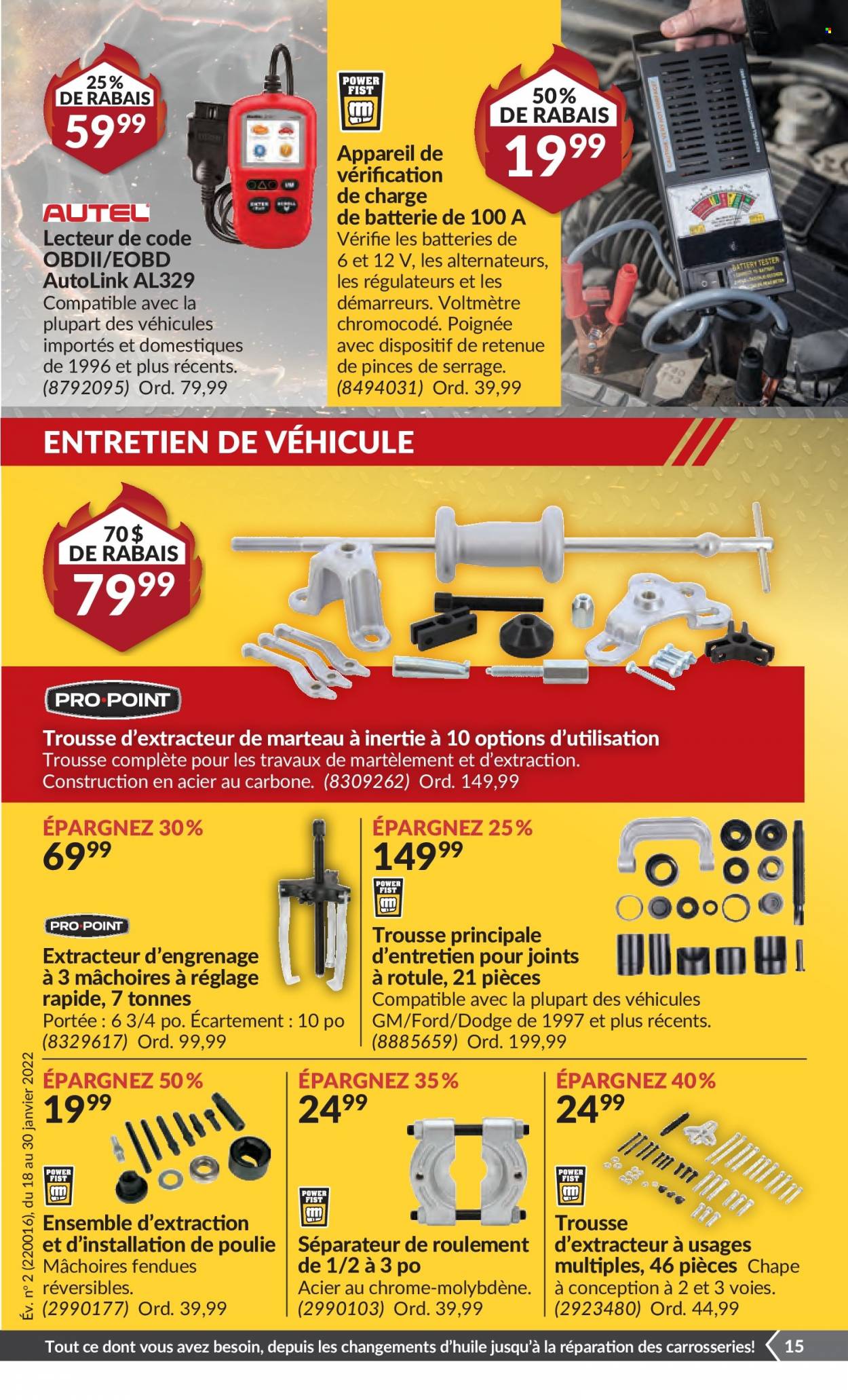 thumbnail - Princess Auto Flyer - January 18, 2022 - January 30, 2022 - Sales products - battery. Page 16.