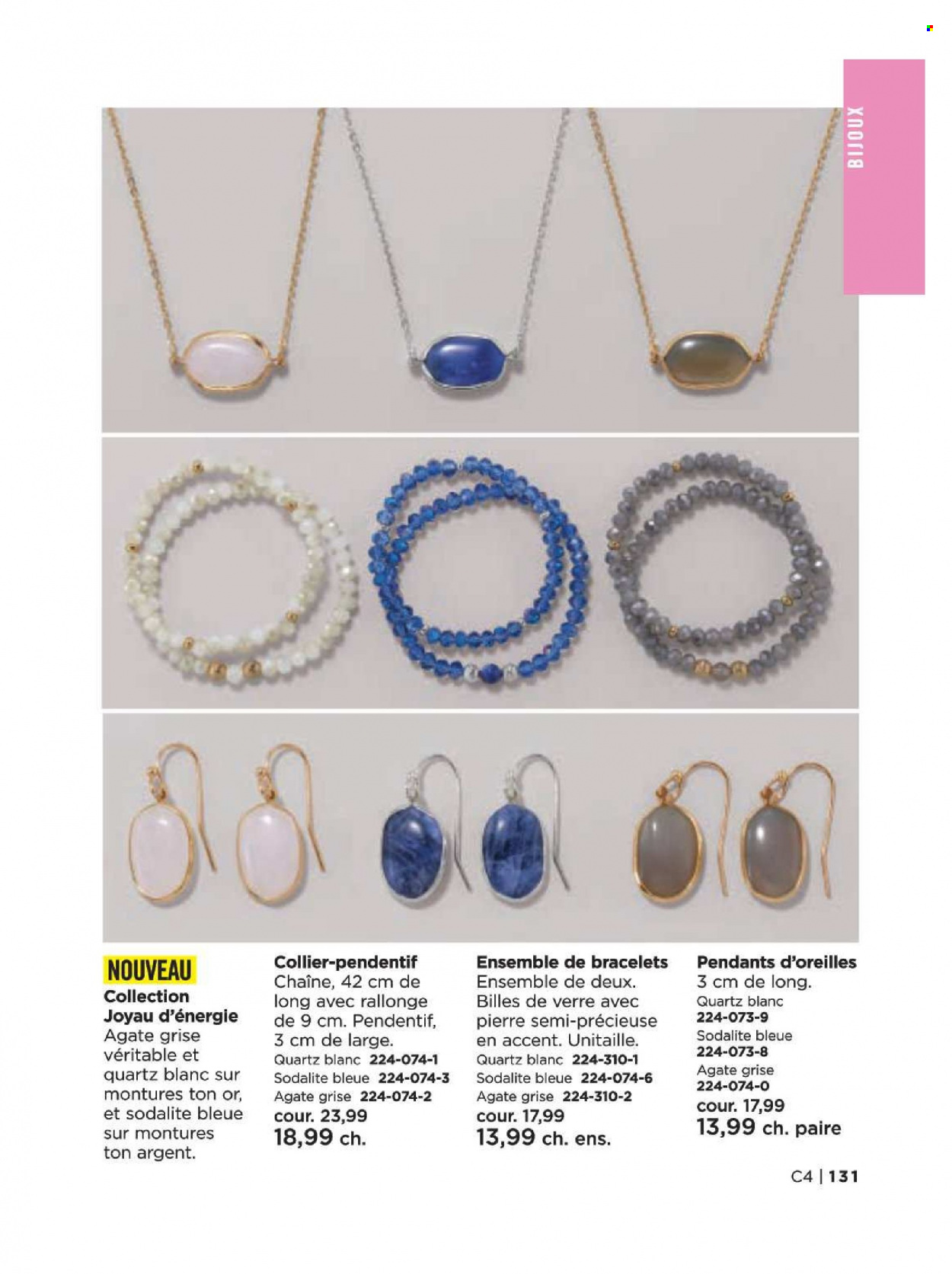 thumbnail - Avon Flyer - Sales products - bracelet, pendant. Page 131.